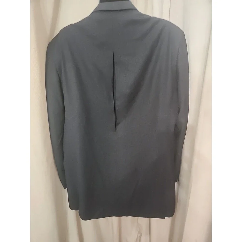 Blazer Riccardo Designed In Italia Men's Black Suit Jacket 46L Very Nice